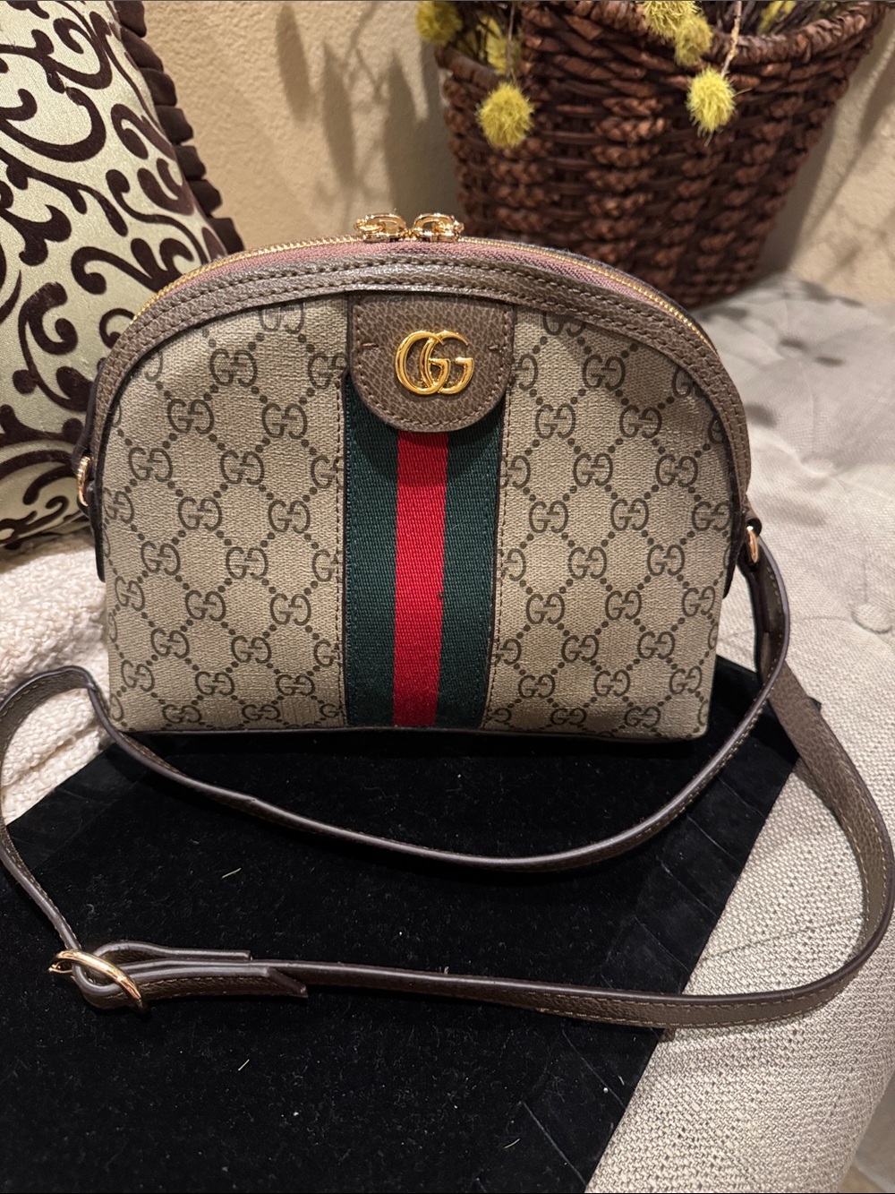 GG Monogram Ophidia Roundtop
